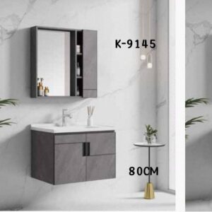 WK9145 80cm wall-hung cabinet basin