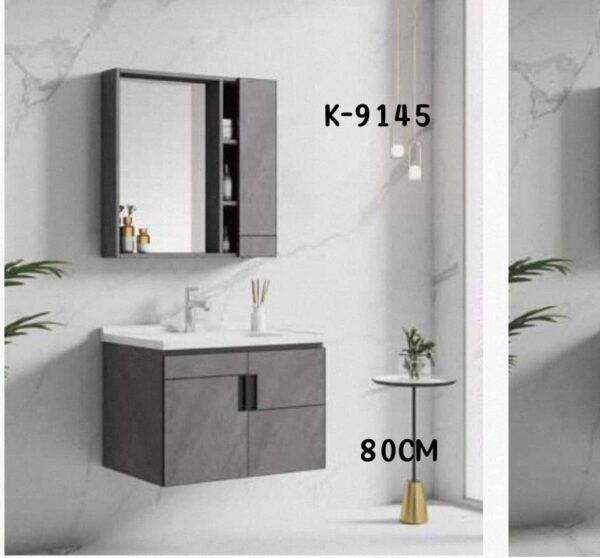 WK9145 80cm wall-hung cabinet basin