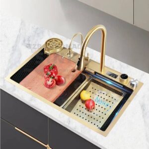 Golden Full-option Nano luxury kitchen sink