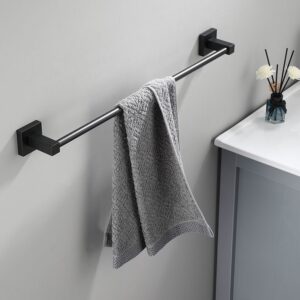 Oniks Black Single Towel hanger
