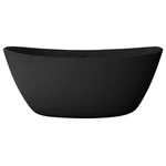 Matte Black curved-in freestanding luxury baths