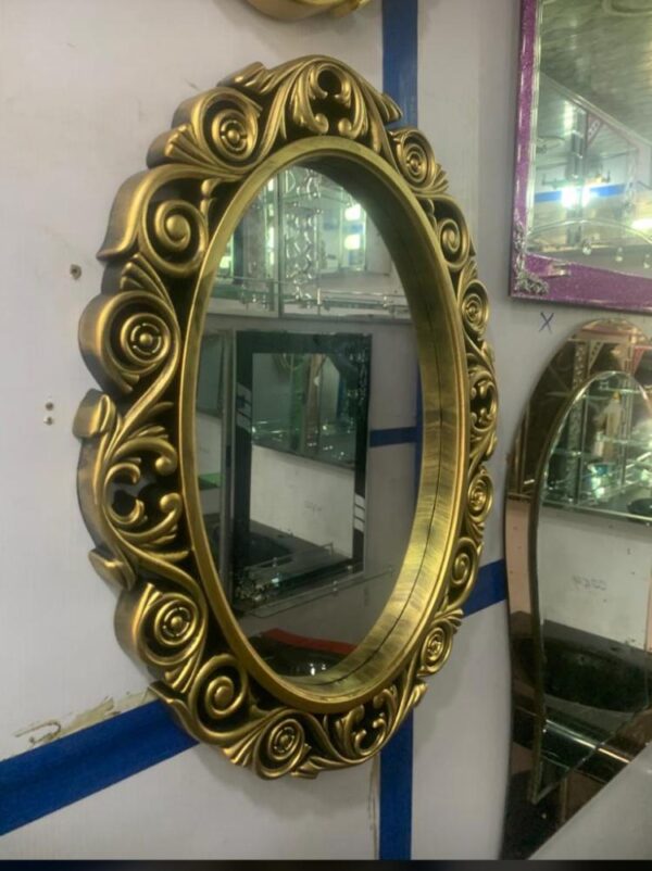 Designers Golden frame Mirror - Image 2