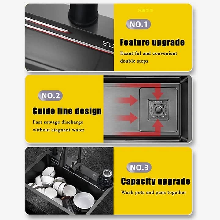 Full-option Nano luxury kitchen sink - Image 3