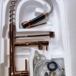 Rose Gold 2-in-1 Chain Sink Mixer