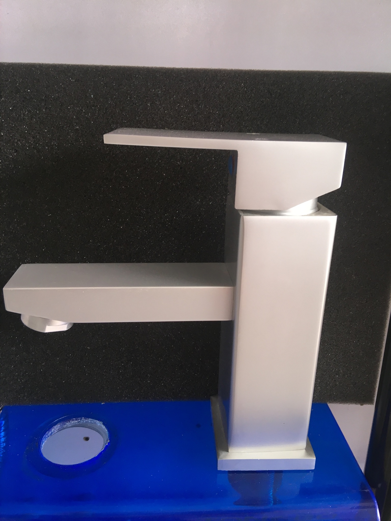 BT-BM06 Silver Heavy Gage Square Basin Mixer - Image 2