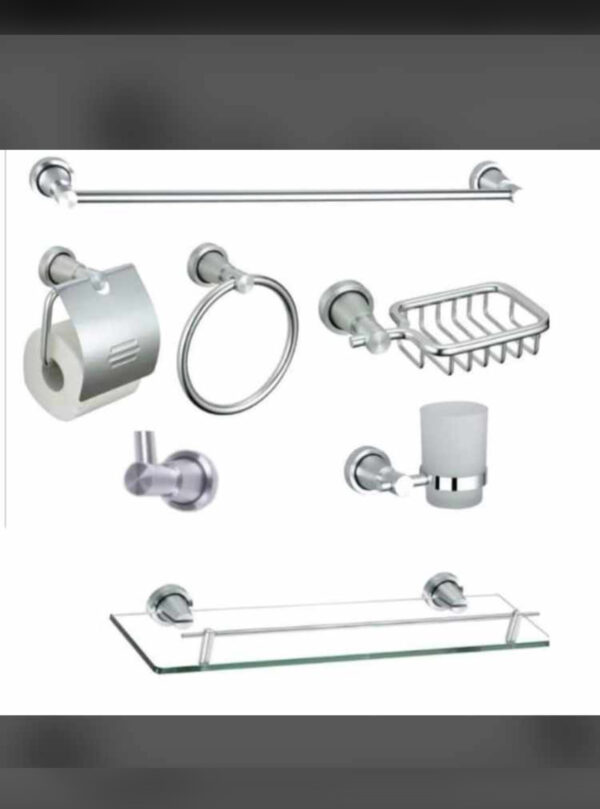 Aluminum 7pcs Sets Bathroom Accessories