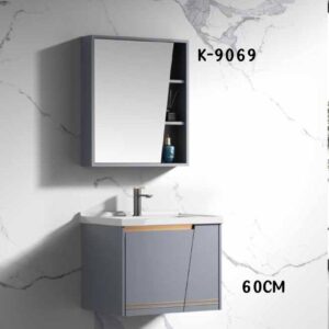 WK9069 60cm wall-hung cabinet basin