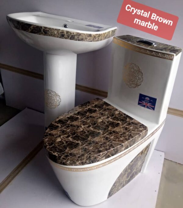 BT-CC25-01 Crystal Brown Marble Designers wc