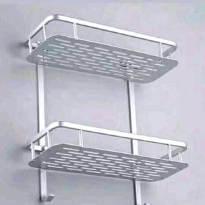 Aluminum 2 step Bathroom Shelf