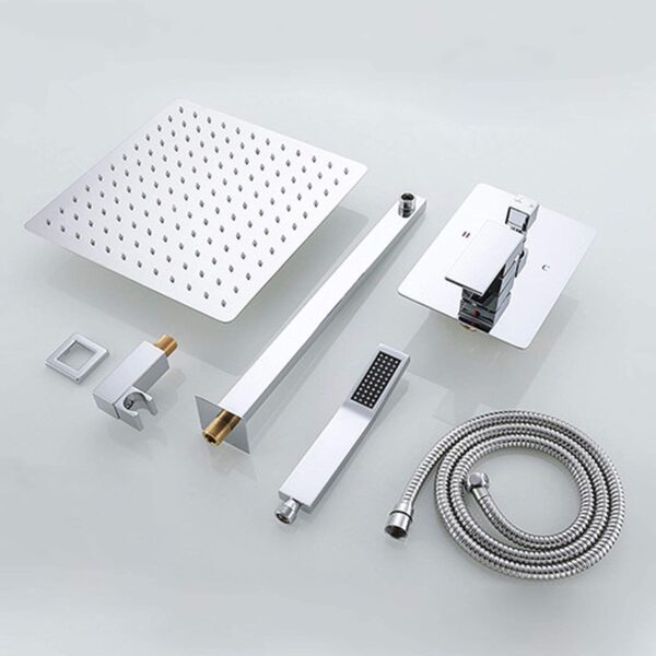 Chrome 4 ways concealed shower mixer - Image 6