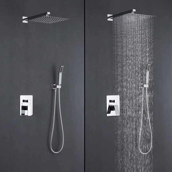 Chrome 4 ways concealed shower mixer - Image 5