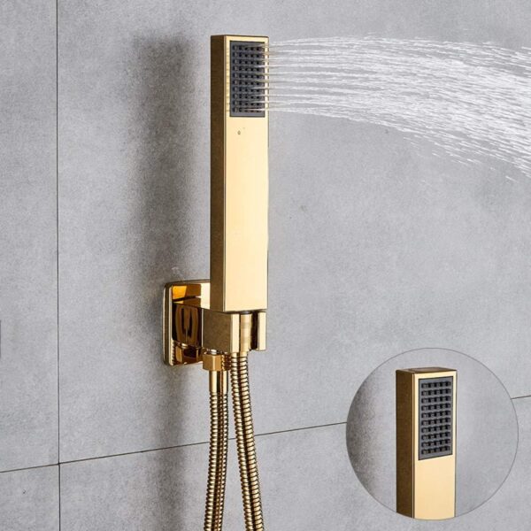 Golden 4-ways concealed shower conduit shower mixer - Image 5