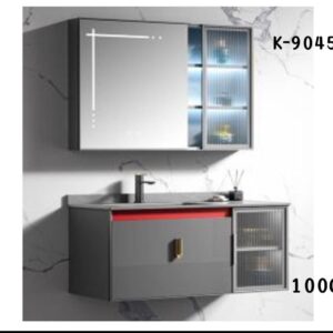WK9045 100cm floor-mount cabinet basin with smart mirror