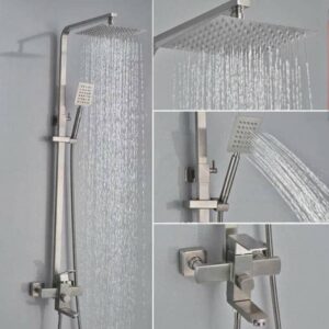 BS-SS07 Brushed 304 Stainless Steel Shower sets