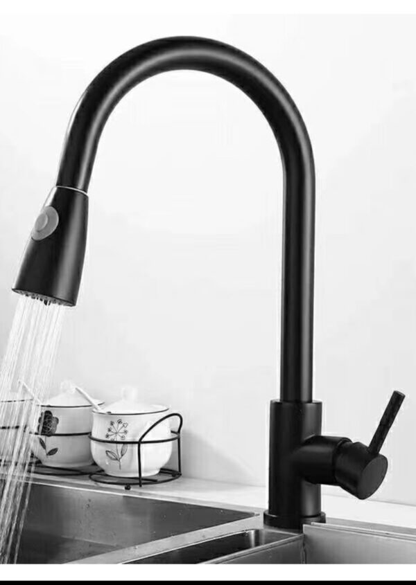 Black pullout Sink mixer