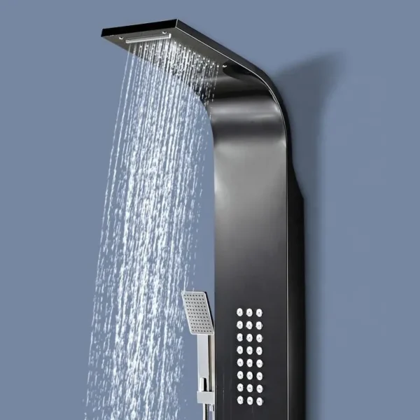 Black Steel panel shower - Image 2