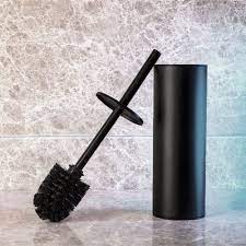 Black toilet brush holderwall-hung - Image 2
