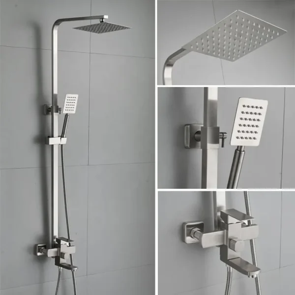 BS-SS07 Brushed 304 Stainless Steel Shower sets - Image 2