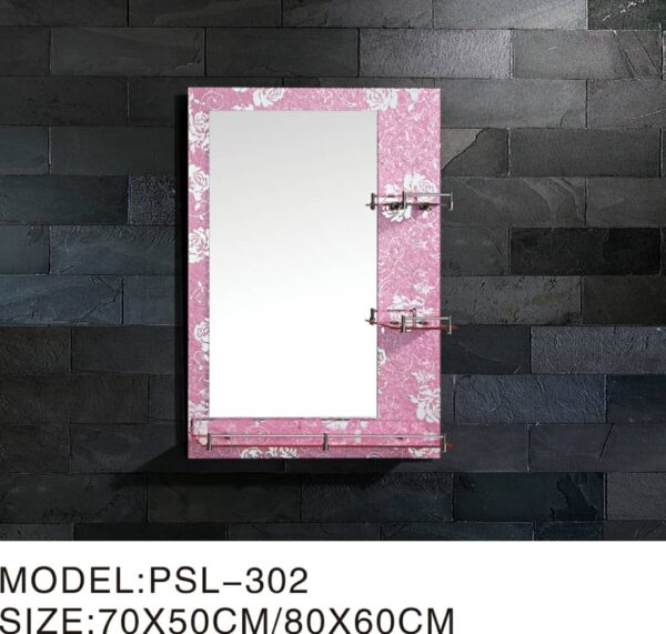 Pink Glass wall Mirror - Image 2