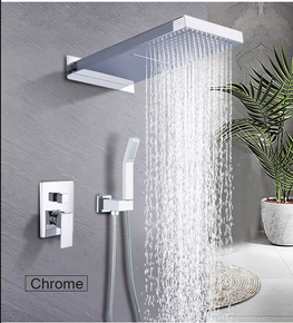 Chrome executive concealed panel shower