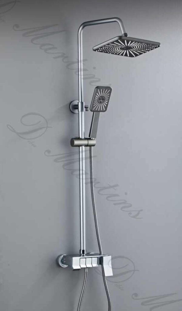 BS-SS012 D-martin silver piano shower mixer sets