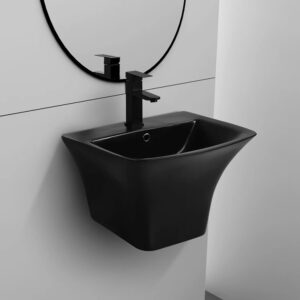 Black Square executive wall-hung basin