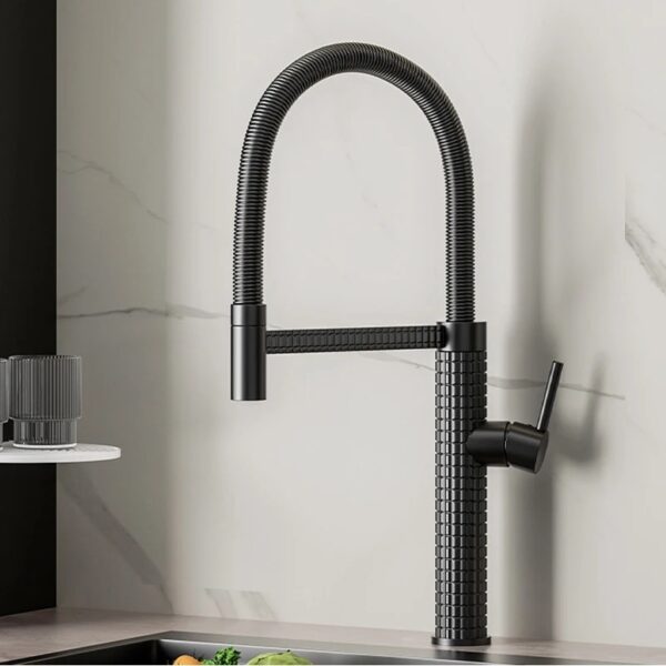 Executive black full-chain sink mixer - Image 2