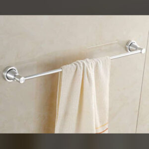 Aluminum single towel hanger