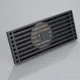 200mm Black Linear stainless heavy gage shower floor drain