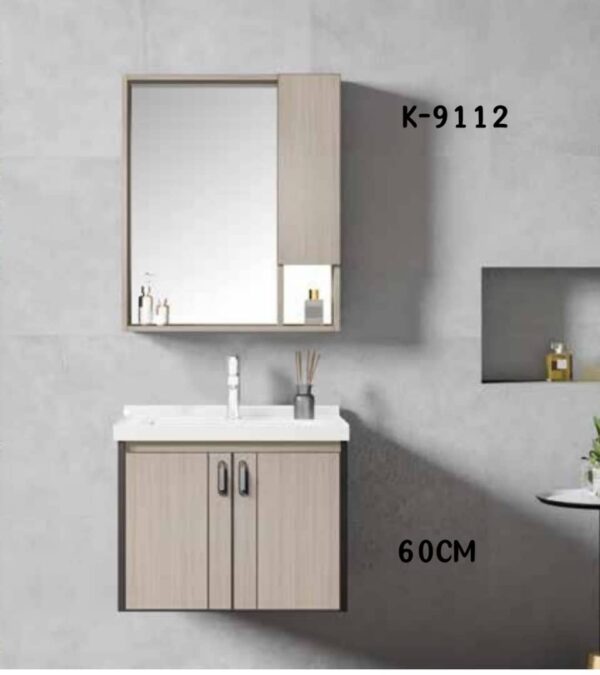 WK9112 60cm wall-hung cabinet basin