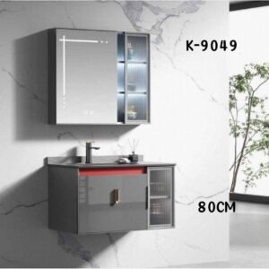 WK9049 80cm wall-hung basin with smart mirror