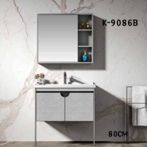 WK9086B 80cm floor-mount cabinet basin