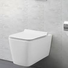 Square executive wall-hung toilet