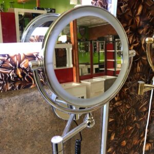 Stainless Round 3x Led Magnifying Mirror