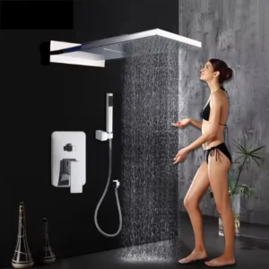 365-SM038 Chrome executive concealed panel shower mixer shower sets
