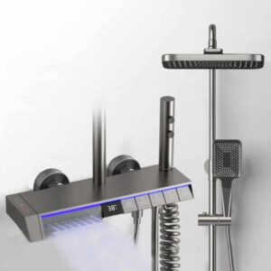 BS-SS029 Grey Digital luxury shower sets