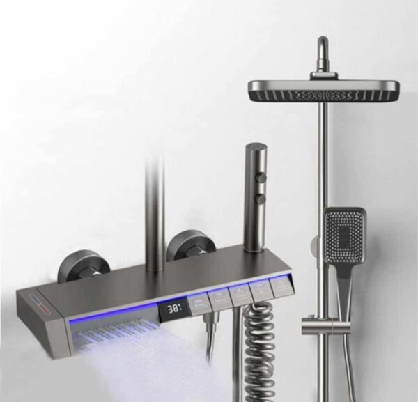 BS-SS029 Grey Digital luxury shower sets