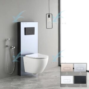 Surface cistern concealed wall-hung toilet