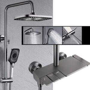BS-SS033 Huma grey piano shower sets