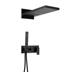 O365-SM001 Black concealed panel shower mixer