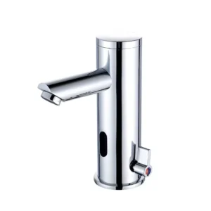 TBM039 Chrome round straight sensor Bathroom faucets intelligent Tap