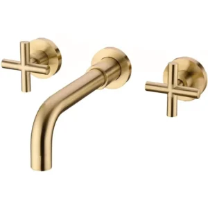 TBM050 Dual control golden concealed Bathroom faucets Conduit basin mixer