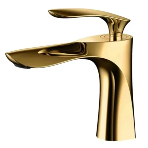 TBM053 Golden flower bathroom faucets basin mixer tap
