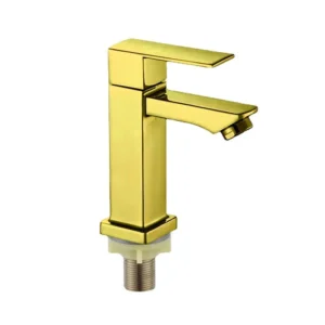 TBM054 Golden single cold water basin tap