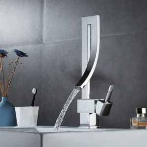 TBM071 High-End Chrome Brass Bathroom Faucets Basin Mixer Tap