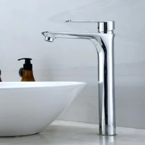 TBM086 Super Stainless Flat High-Base Bathroom faucets Basin Mixer Tap