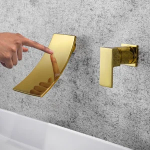 TBM055 Golden waterfall concealed Bathroom Faucets Conduit basin mixer tap