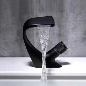 TBM066 High quality modern zigi black Bathroom faucets Basin Mixer Tap