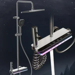 365-SM018 Executive thermostat digital surface shower sets