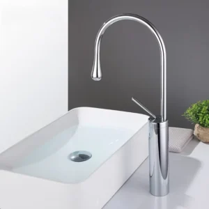 TBM068 High-Base Chrome Modern kitchen-Bathroom Faucets